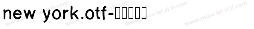 new york.otf字体转换